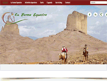 Tablet Screenshot of lafermequestre.com